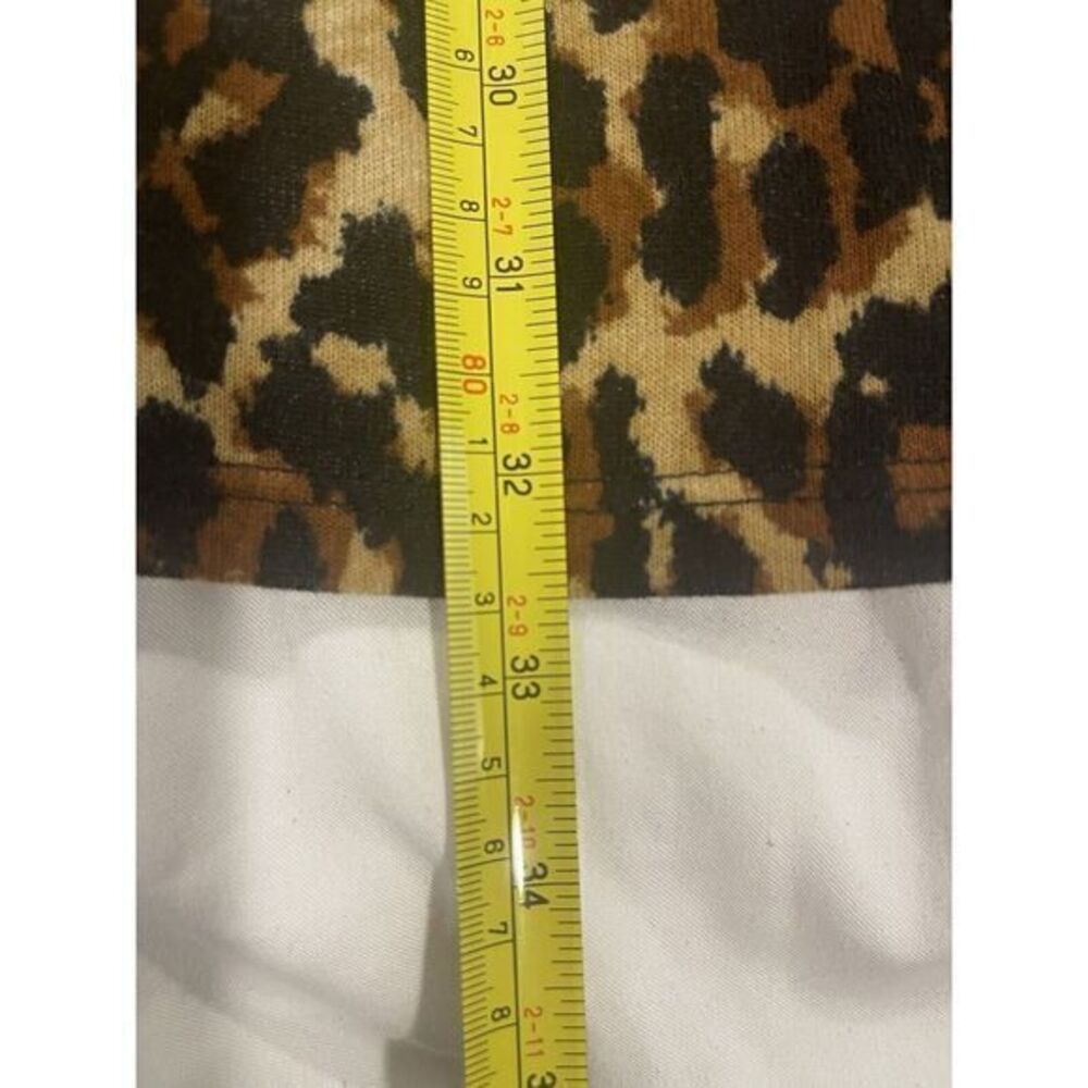 Reborn J Burgundy Red Cheetah Print Hem‎ and Sleeve Cuffs 2XL Tunic - Picture 10 of 11